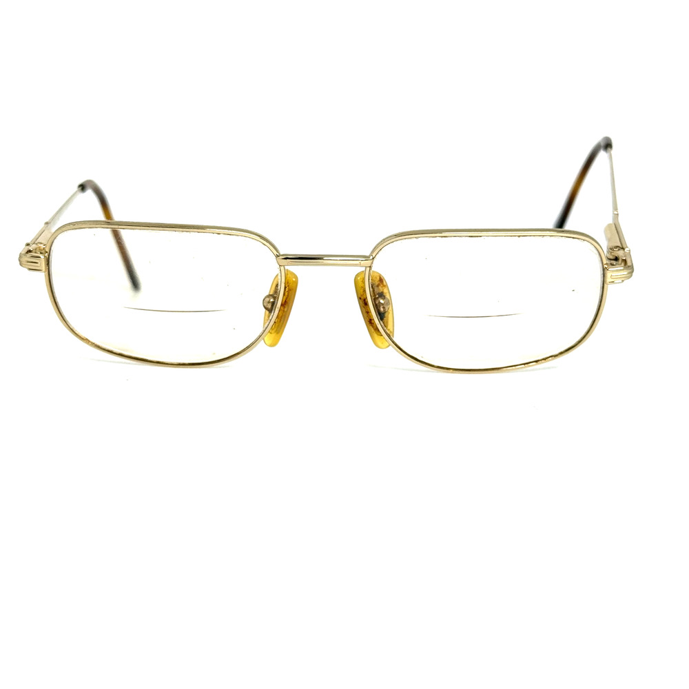 Bulova Platinum Edinburgh Eyeglasses Gold Square‎ Frame 53-17-140 20417